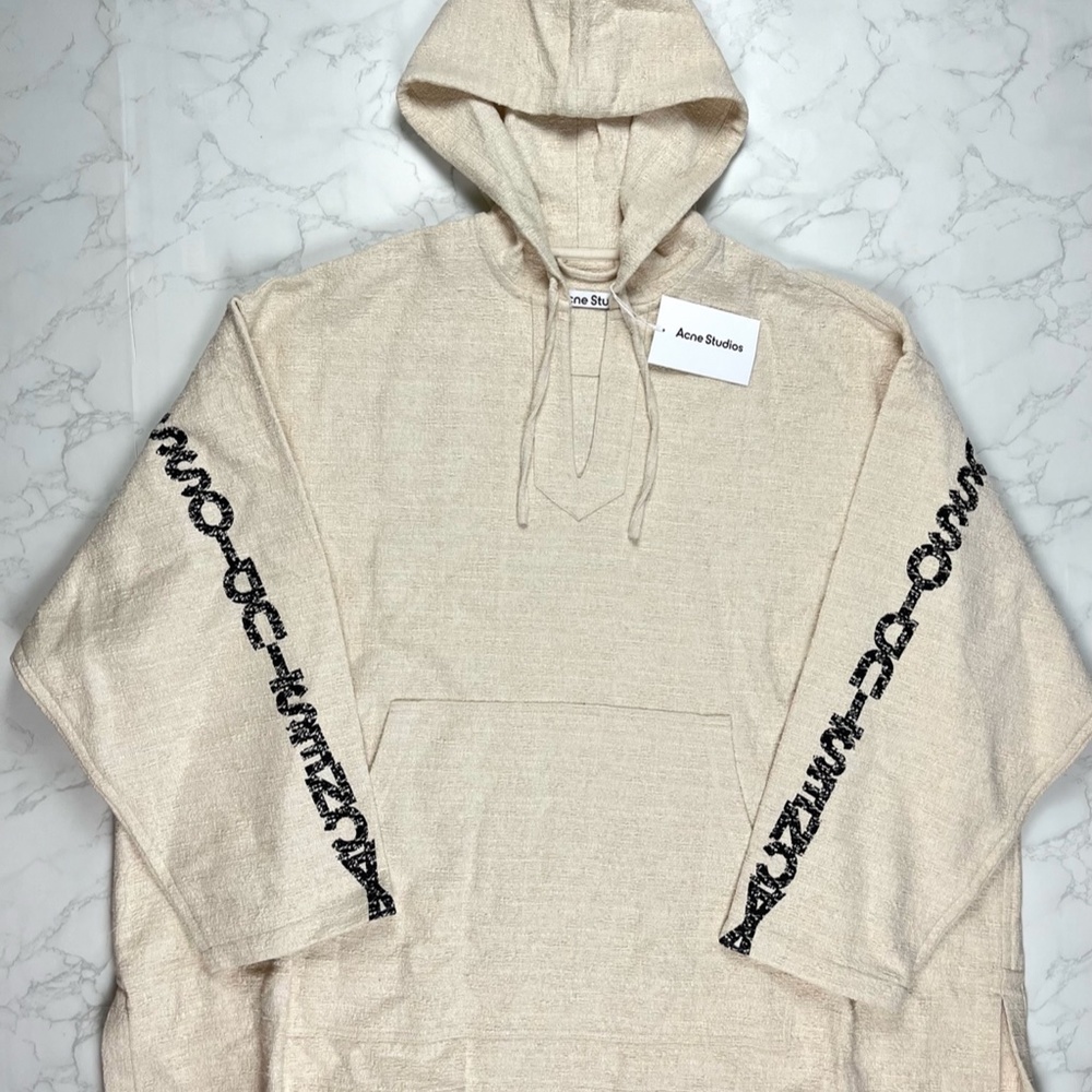 🔥65% OFF🔥 [SALE] Acne Studios Tweed Hooded Cream Jacket